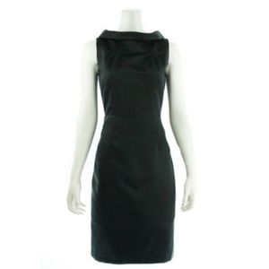 EMMETT MCCARTHY EMc2 Black Satin Sleeveless Dress